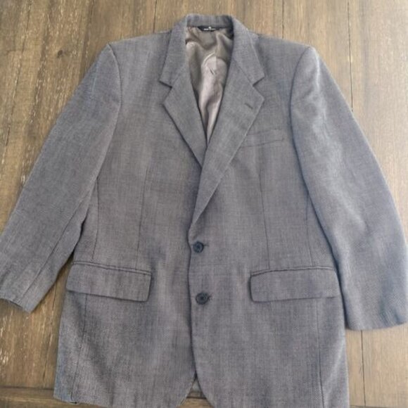 Lanvin Single Breasted Suit Jacket Wool Blazer Sportcoat